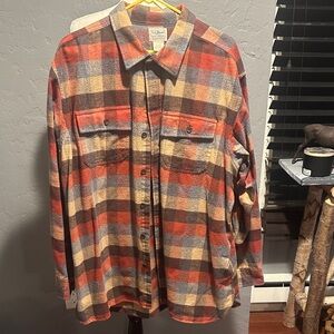 L.L. Bean Multicolor Plaid Button Down Shirt